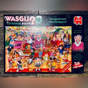 Wasgij Christmas Puzzle 18 Gingerbread Showstopper (2) 1000 Piece EXCELLENT